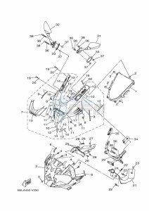 YZF250-A (B6P4) drawing WINDSHIELD