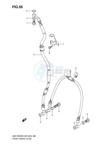 GSX-R600 (E3-E28) drawing FRONT BRAKE HOSE