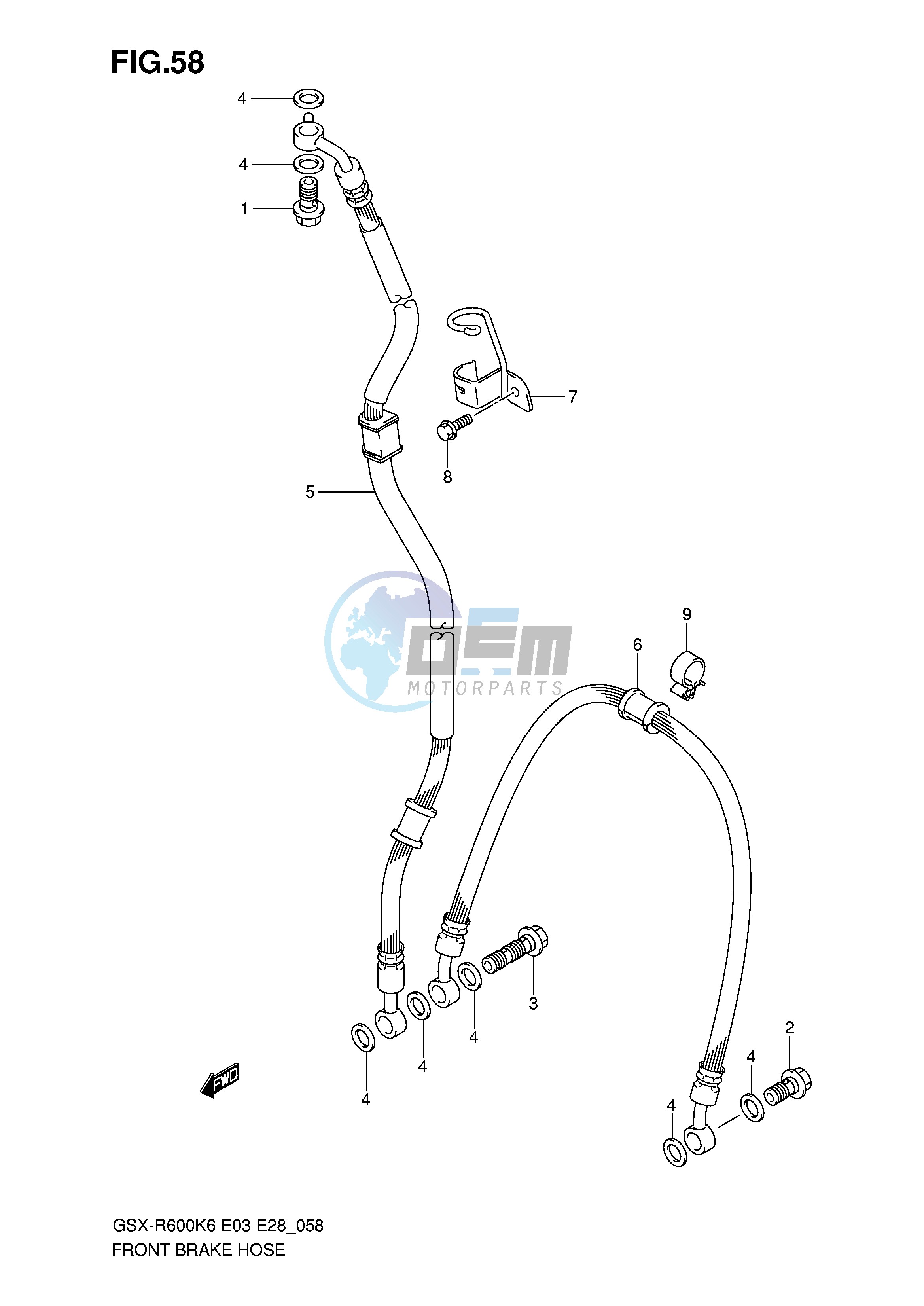 FRONT BRAKE HOSE