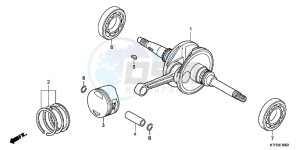 SH125RB drawing CRANKSHAFT/ PI STON