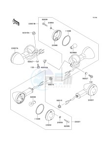 VN 800B [VULCAN 800 CLASSIC] (B6-B9) [VULCAN 800 CLASSIC] drawing TURN SIGNALS