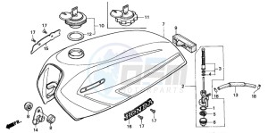 CG125 drawing FUEL TANK