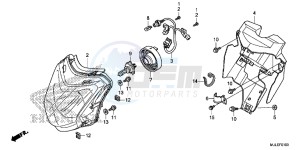 NC750SAE NC750SA ED drawing HEADLIGHT