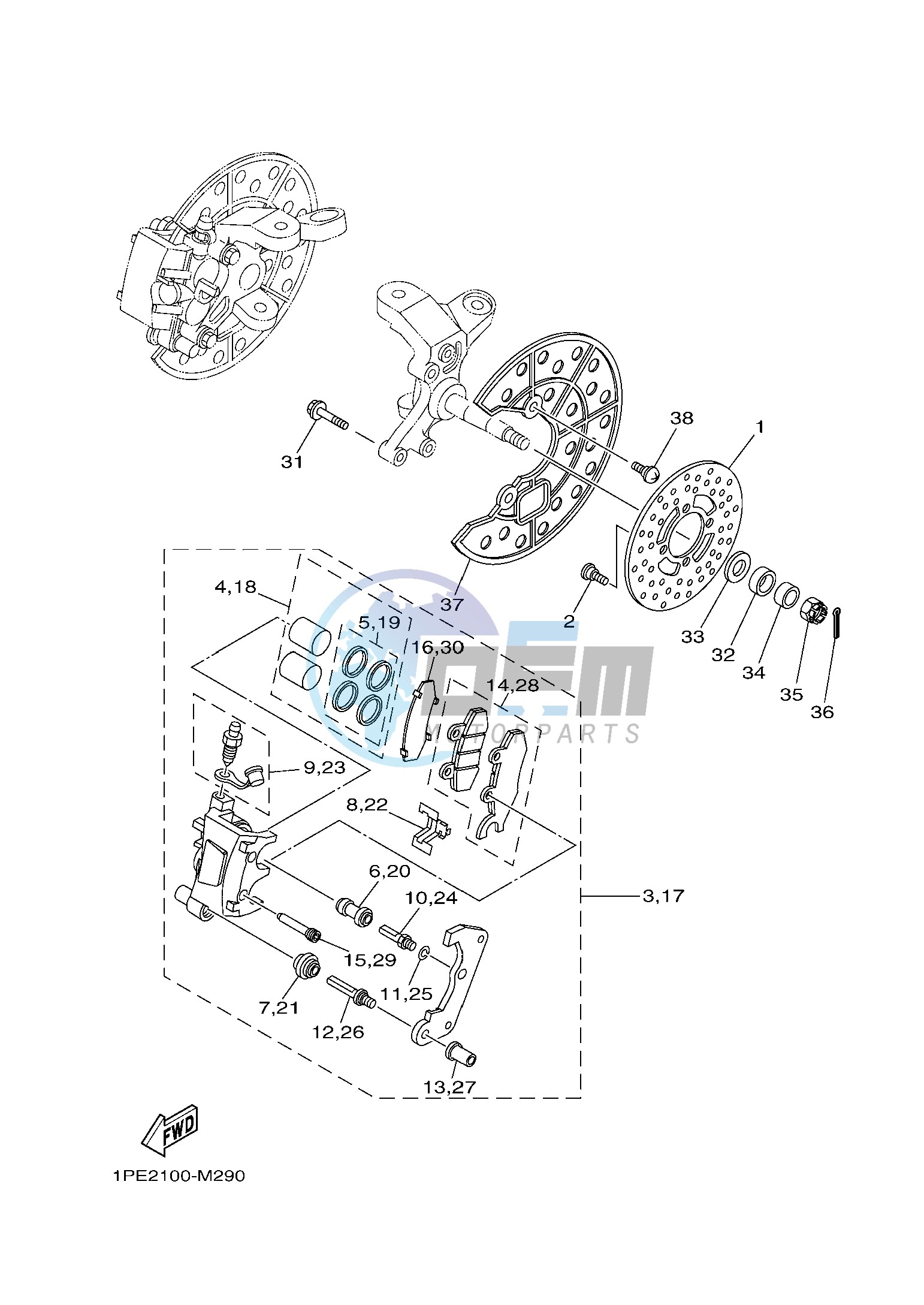 FRONT BRAKE CALIPER