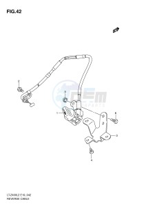 LT-Z400 (E19) drawing REVERSE CABLE