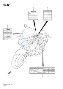 DL650 (E2) V-Strom drawing LABEL (DL650L1 E2)