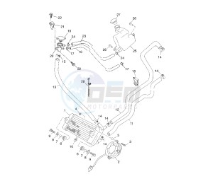 YP R X-MAX 125 drawing COOLING SYSTEM BA