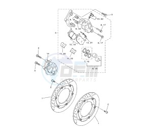 XJ6-F DIVERSION 600 drawing FRONT BRAKE CALIPER