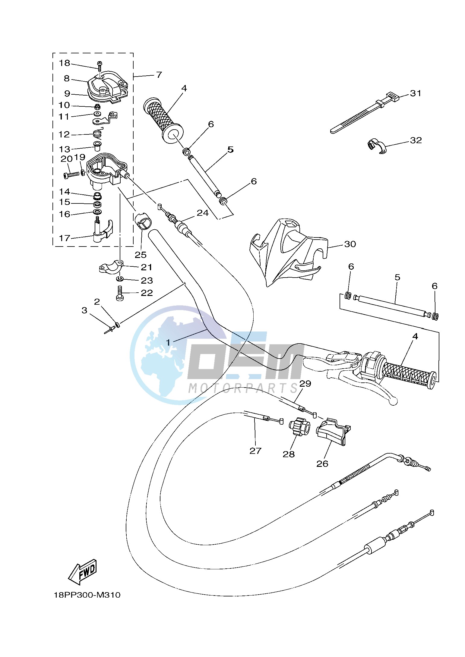 STEERING HANDLE & CABLE