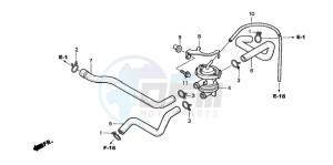 VT750DC SHADOW SPIRIT drawing AIR INJECTION CONTROL VALVE