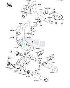 VN 750 A [VULCAN 750] (A2-A5) [VULCAN 750] drawing MUFFLER-- S- -