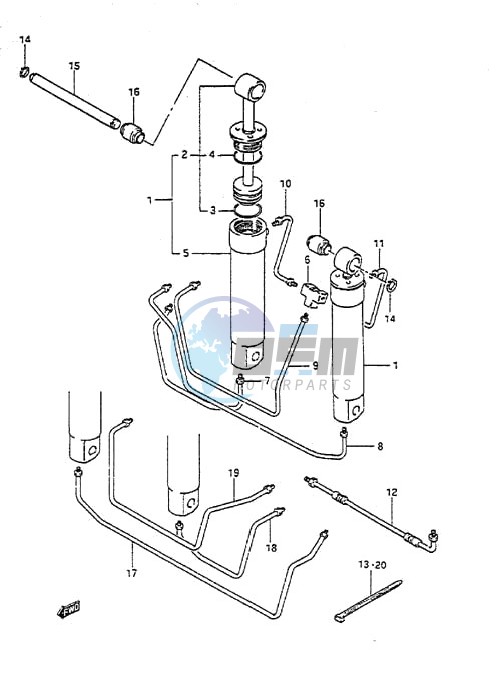 Trim Cylinder (1988 to 1994)