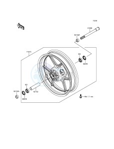 Z800 ZR800CFF UF (UK FA) XX (EU ME A(FRICA) drawing Front Hub