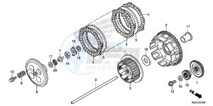 CRF150RBD CRF150RB Europe Direct - (ED) drawing CLUTCH