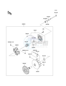 KAF 400 A [MULE 610 4X4] (A6F-AF) A6F drawing DRIVE CONVERTER