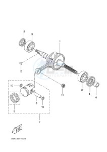 NS50 NITRO (1PH4) drawing CRANKSHAFT & PISTON