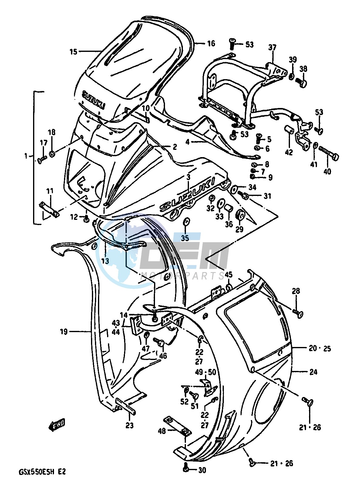 COWLING (GSX550EFF)