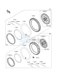 KLX 140 A [KLX140] (A8F-A9FA) A8F drawing WHEELS_TIRES