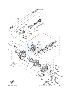 YXZ1000E YXZ10YMXH YXZ1000R EPS (2HCC) drawing FRONT DIFFERENTIAL