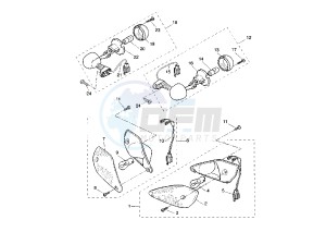 YQ AEROX 100 drawing FLASHER LIGHT