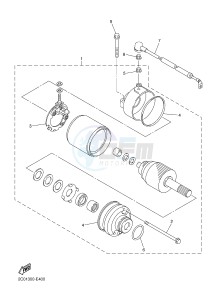 XJ6SA 600 DIVERSION (S-TYPE, ABS) (36DH 36DK) drawing STARTING MOTOR