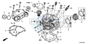 TRX420TMD TRX420 Europe Direct - (ED) drawing CYLINDER HEAD