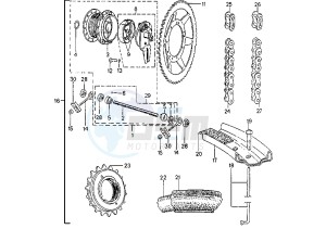 103 - 50 cc drawing REAR WHEEL VOGSM