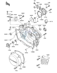 KXT 250 B [TECATE] (B2) [TECATE] drawing ENGINE COVERS_WATER PUMP