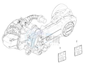 PRIMAVERA 50 4T-3V NOABS E4 (APAC) drawing Engine, assembly