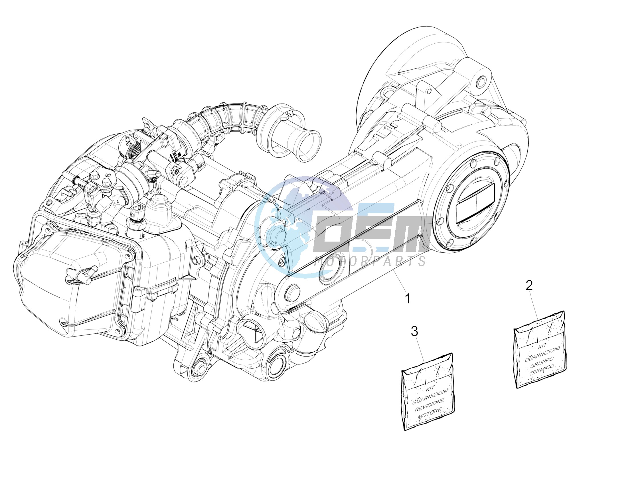 Engine, assembly