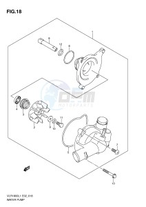 VLR1800 (E2) drawing WATER PUMP