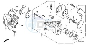 TRX420FEA Europe Direct - (ED / 2ED 4WD) drawing FRONT BRAKE CALIPER