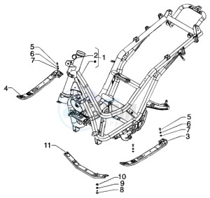 Beverly 250 RST drawing Chassis