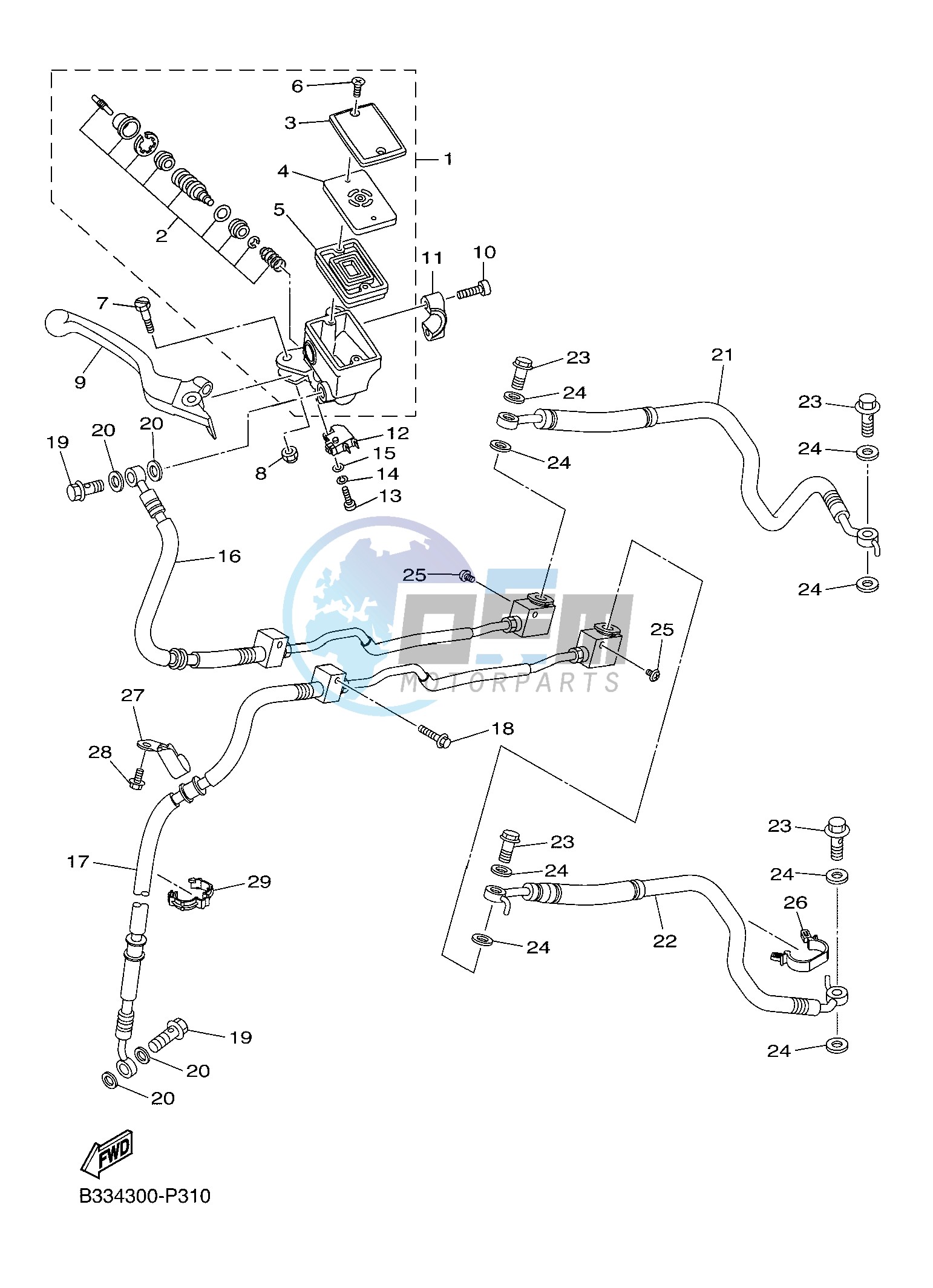 FRONT MASTER CYLINDER