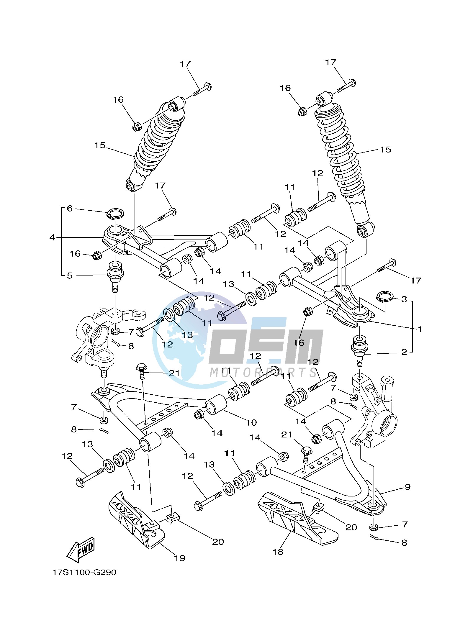 FRONT SUSPENSION & WHEEL