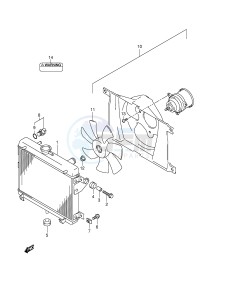 LT-F500F (E24) drawing RADIATOR (MODEL K1 K2)