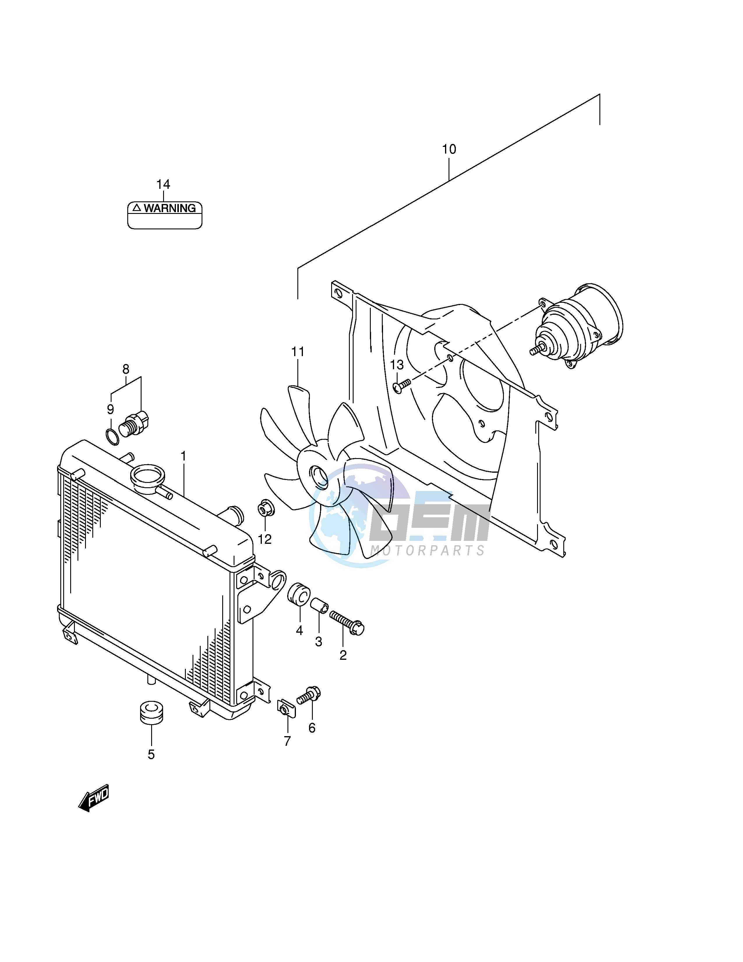 RADIATOR (MODEL K1 K2)