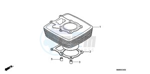 TRX250TMB drawing CYLINDER