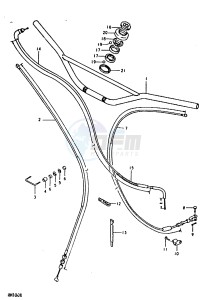 RM100 (N-T-X) drawing HANDLEBAR (RM100N, RM100T)