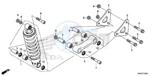 CB500FAD CB500F ABS Continue » UK - (E) drawing REAR CUSHION