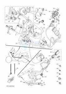 CZD300-A XMAX 300 (BY37) drawing M. CYLINDER FOR DISK BRAKE