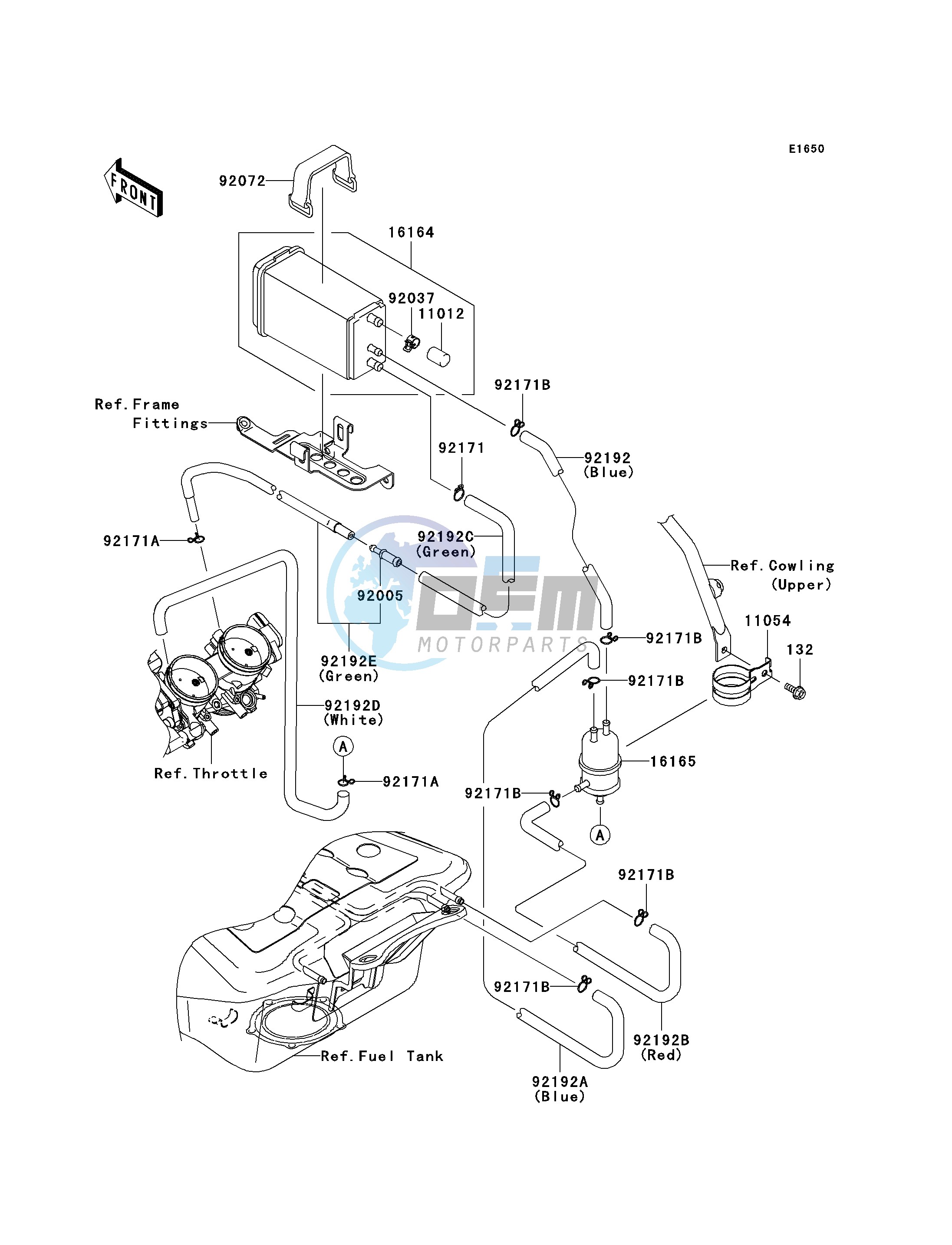 FUEL EVAPORATIVE SYSTEM-- CA- -