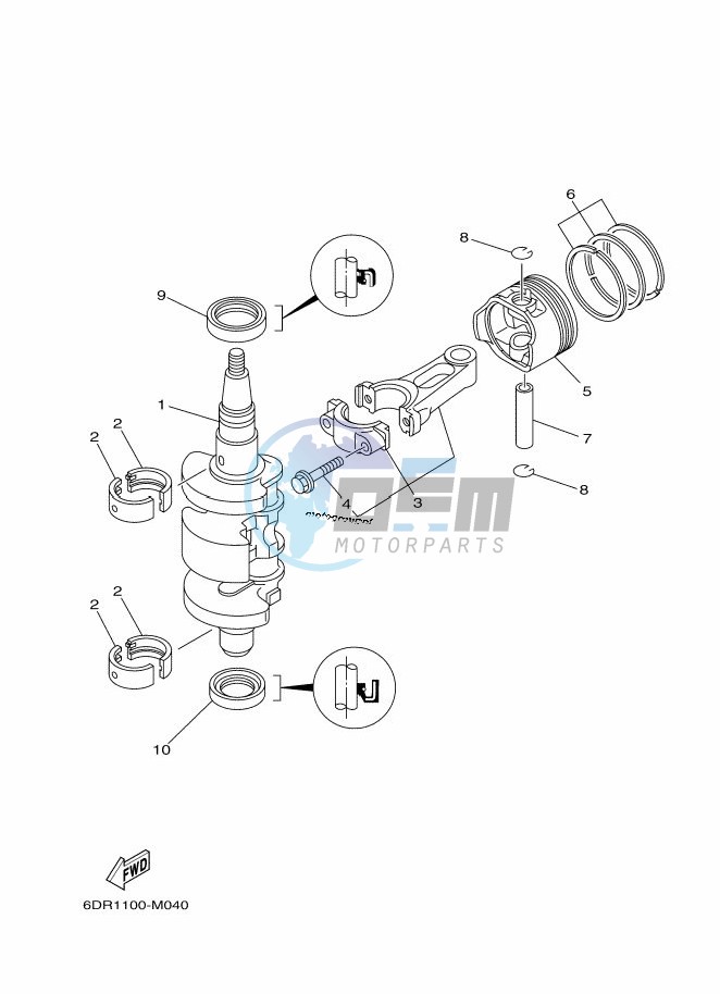 CRANKSHAFT--PISTON