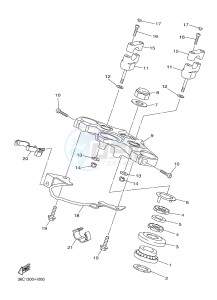 XJ6FA 600 DIVERSION F (ABS) (1DG5 1DG6) drawing STEERING