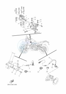 XTZ690D-B TENERE 700 (BW35) drawing ELECTRICAL 3