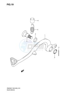 RM250 (E3-E28) drawing REAR BRAKE