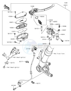 Z1000 ZR1000HHF XX (EU ME A(FRICA) drawing Front Master Cylinder