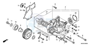 VFR1200FDD VFR1200F Dual Clutch UK - (E) drawing SIDE GEAR CASE