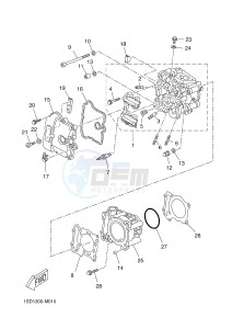 YP400R X-MAX 400 (1SD5 1SD5 1SD5 1SD5) drawing CYLINDER