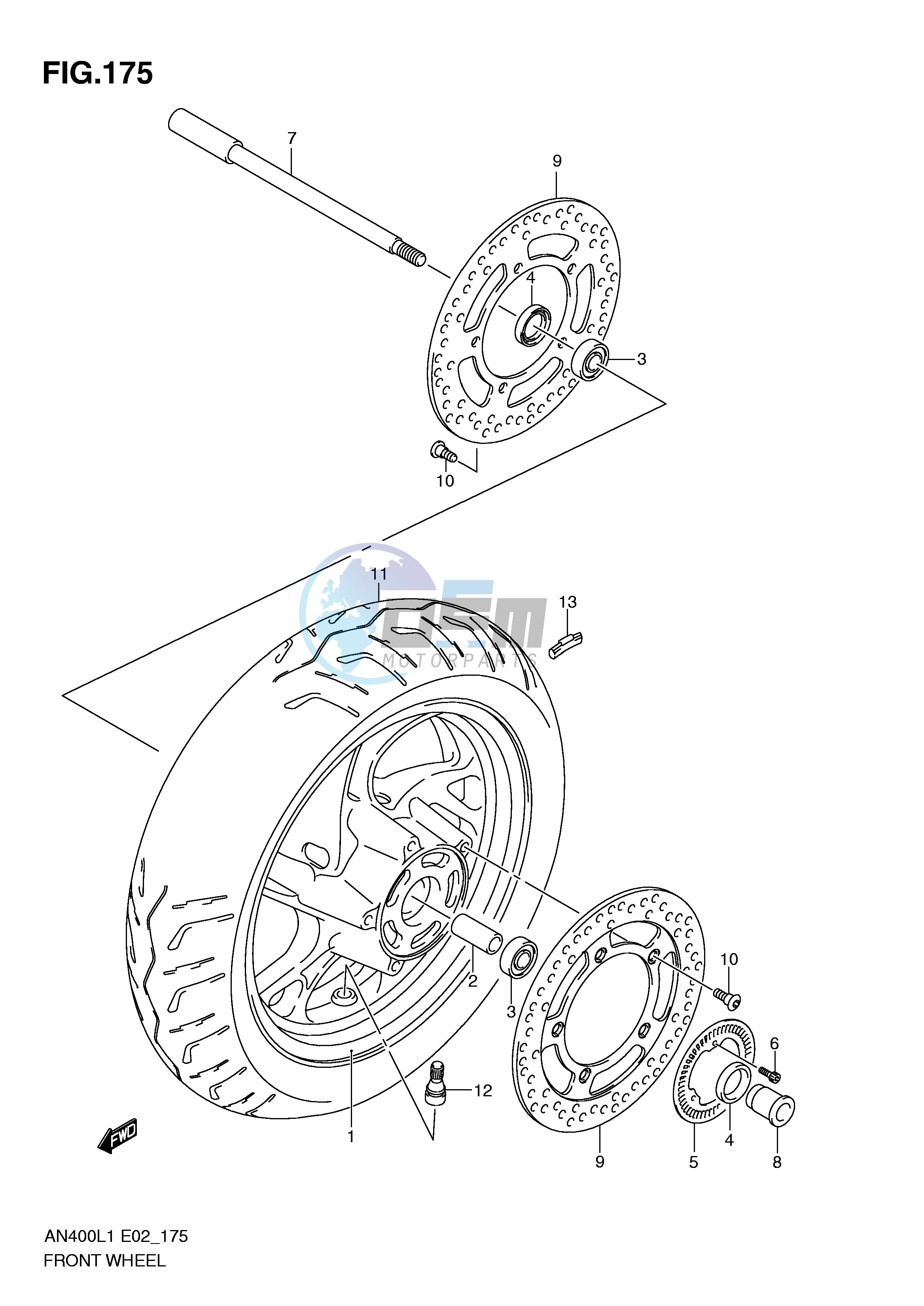 FRONT WHEEL (AN400AL1 E24)